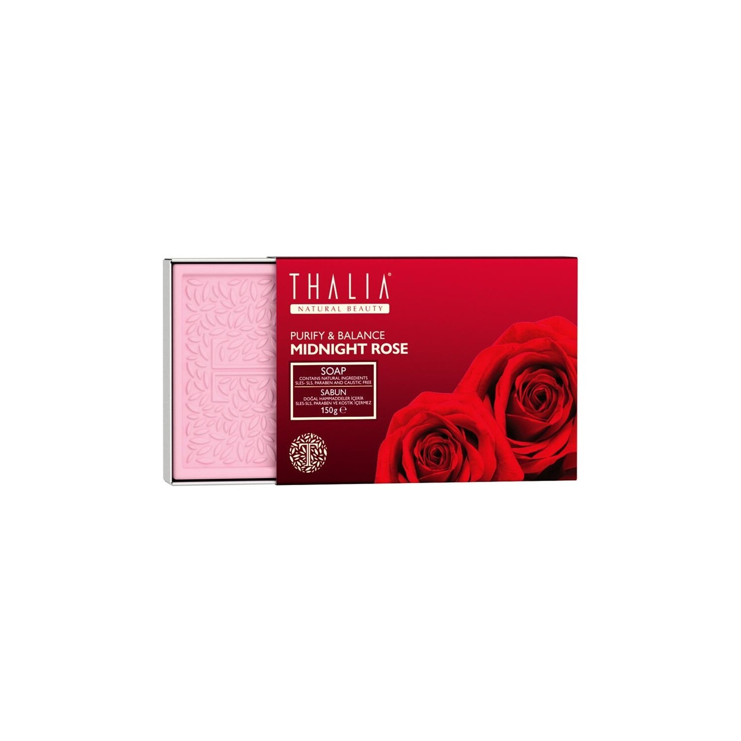 

Натуральное твердое мыло Thalia Purifying Midnight Rose Water Extract