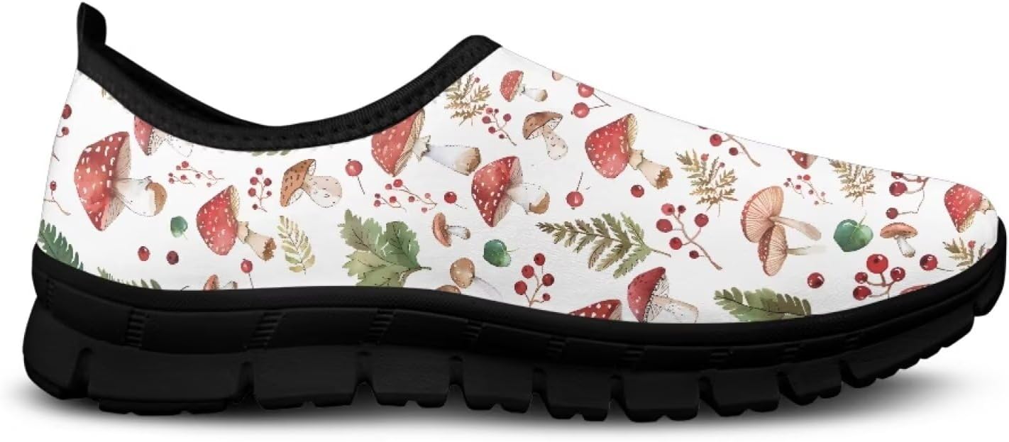 

Кеды-слипоны Binienty для женщин и мужчин с художественным принтом, удобные для путешествий, с круглым носком, плоской подошвой, обувь для медсестер, красный