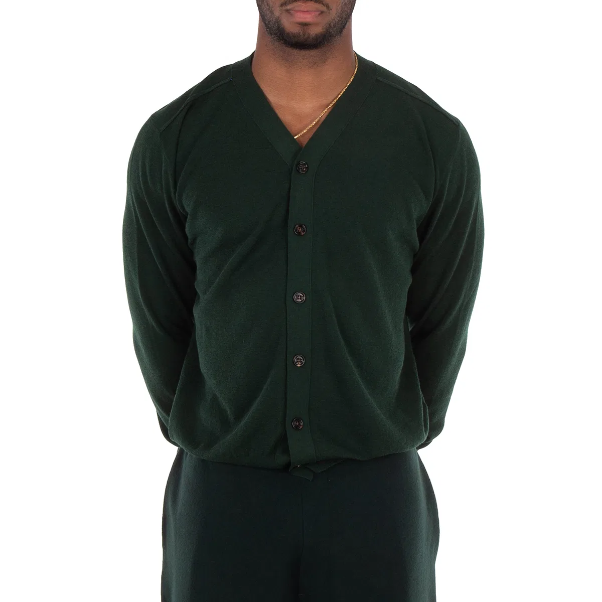Кардиган шерстяной свободного кроя Relaxed Fit Wool V-Neck Cardigan Burberry
