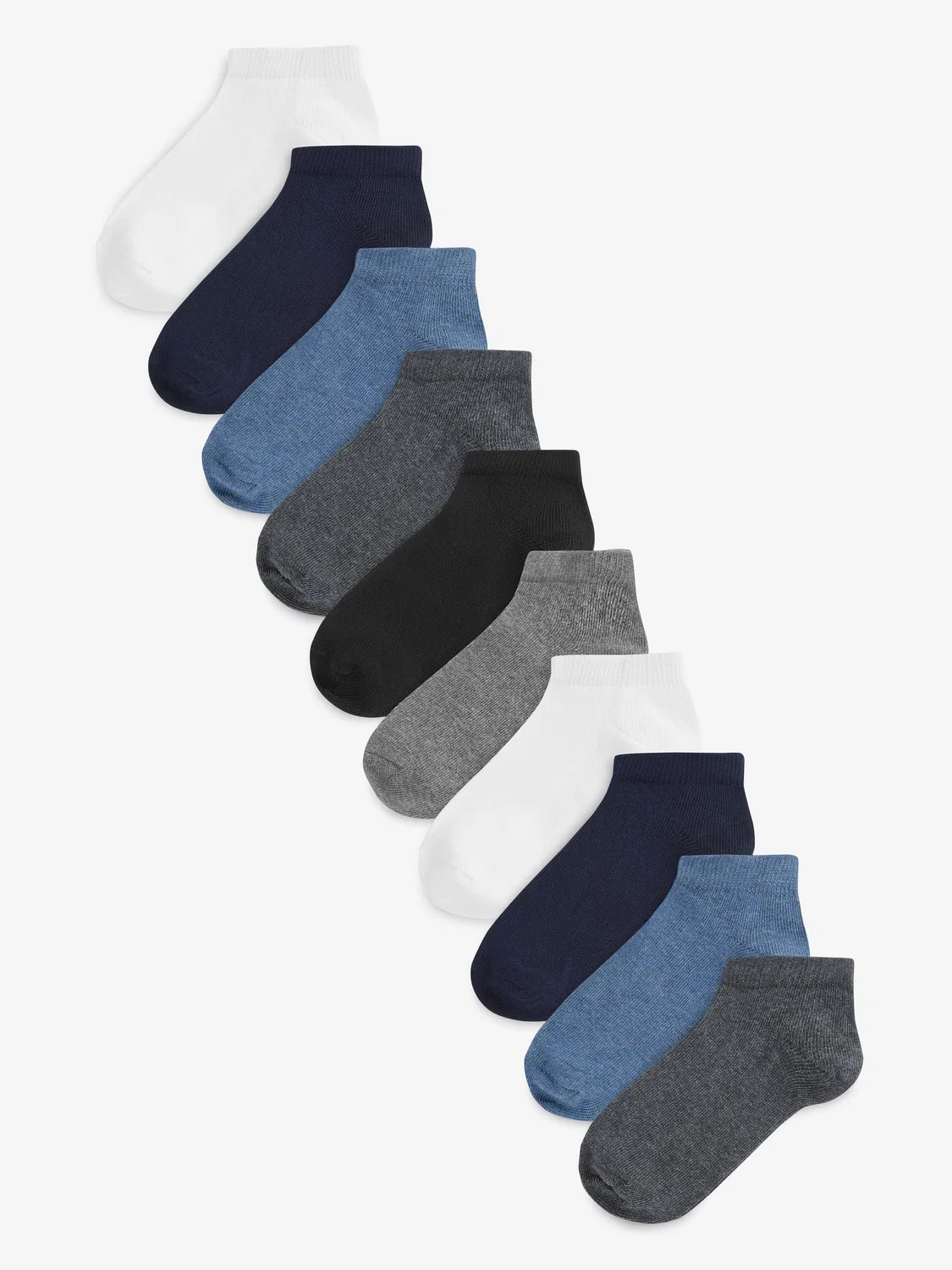 Носки, набор 10 пар, Trainer Socks Next, мультиколор