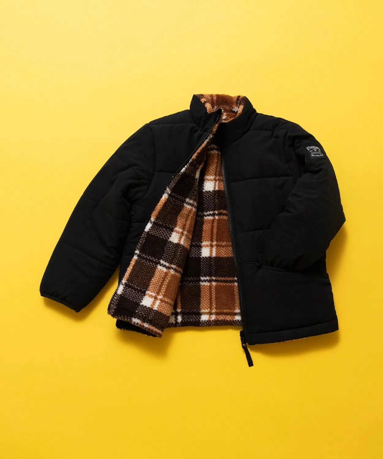 Детский утепленный двусторонний бомбер с капюшоном Branshes, Black