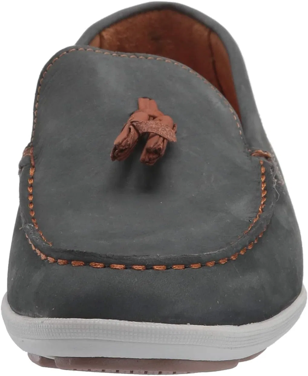 Детские лоферы с кисточкой из натуральной кожи Driver Club USA, Frost Blue Nubuck — фото 2