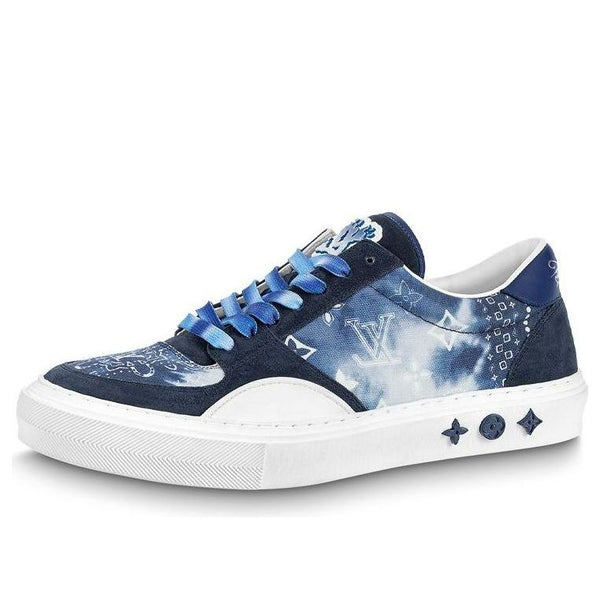 

Кроссовки ollie sneakers 'blue tie dye style monogram' Louis Vuitton, синий