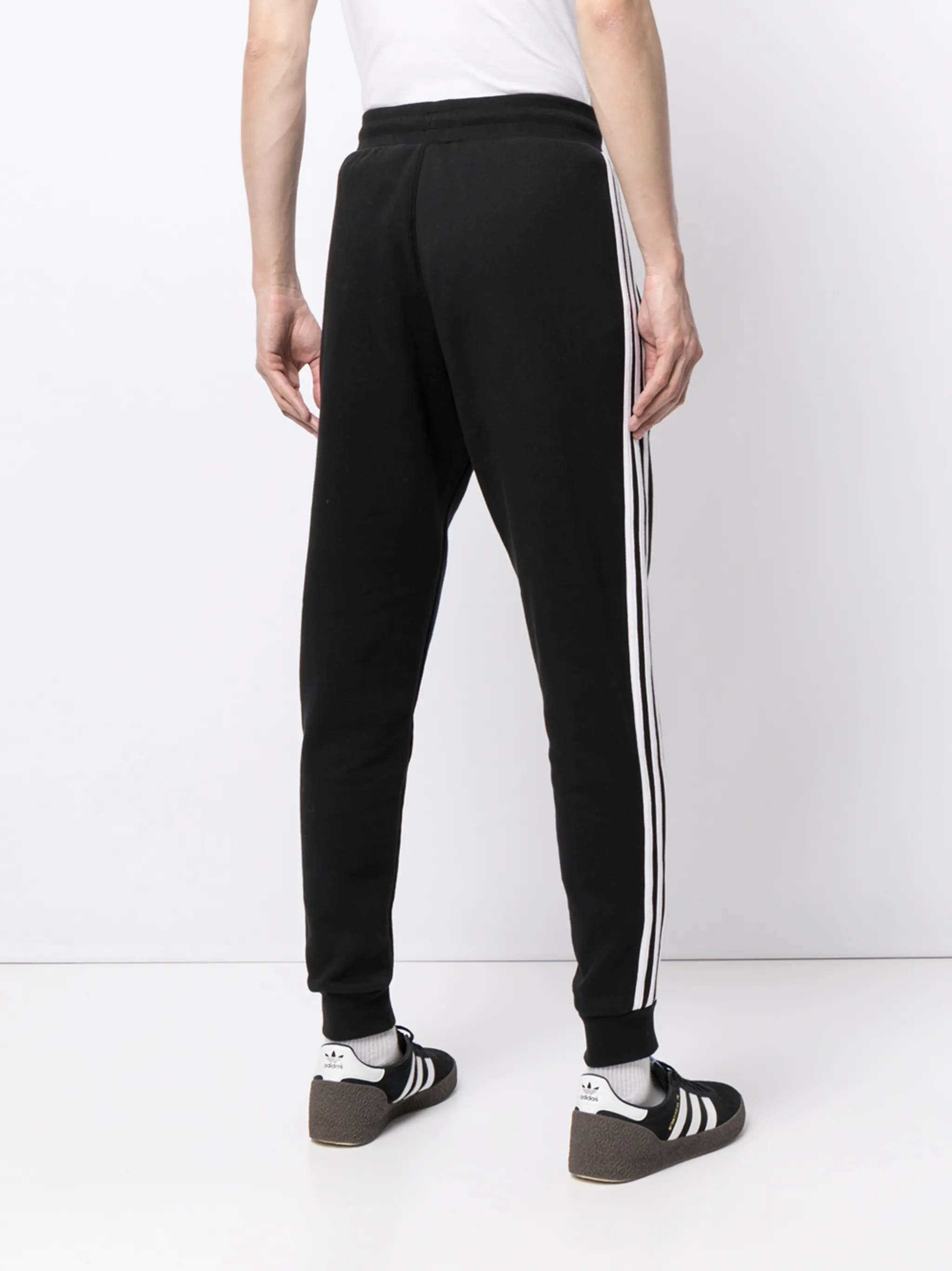 Спортивные брюки с лампасами и логотипом Adidas, черный — фото 2