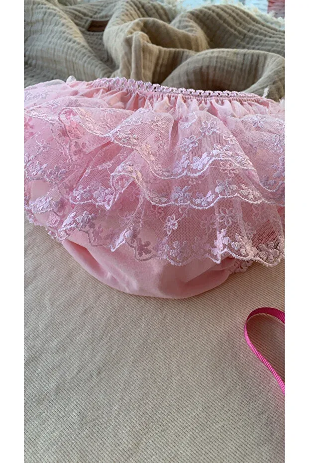 Детские трусы для девочек хлопковые Honeybeeatelier, Pink — фото 2