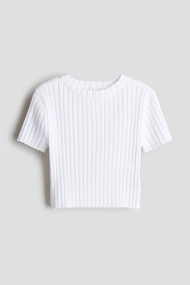 

Рубашка рельефной вязки H&M, белый