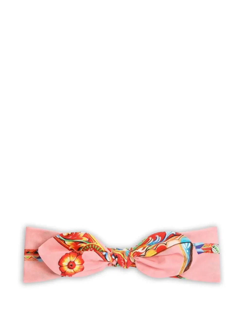 Поплиновая повязка с принтом Carretto Dolce & Gabbana Kids, розовый