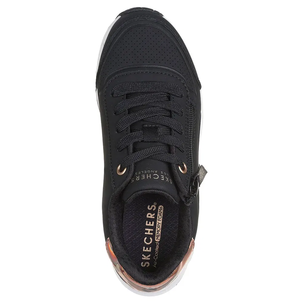 Кроссовки Uno Gen1 Zip And Stride Skechers, черный — фото 4