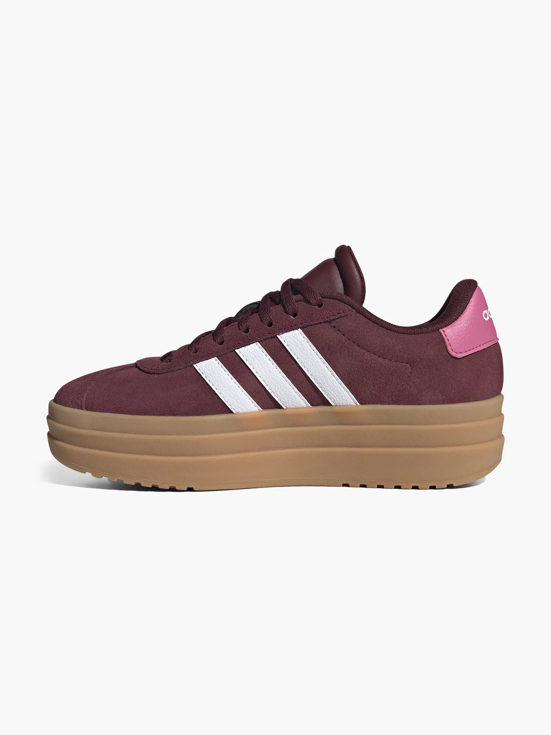 Детские кроссовки с низким весом Adidas VL Court Bold J, красный — фото 2