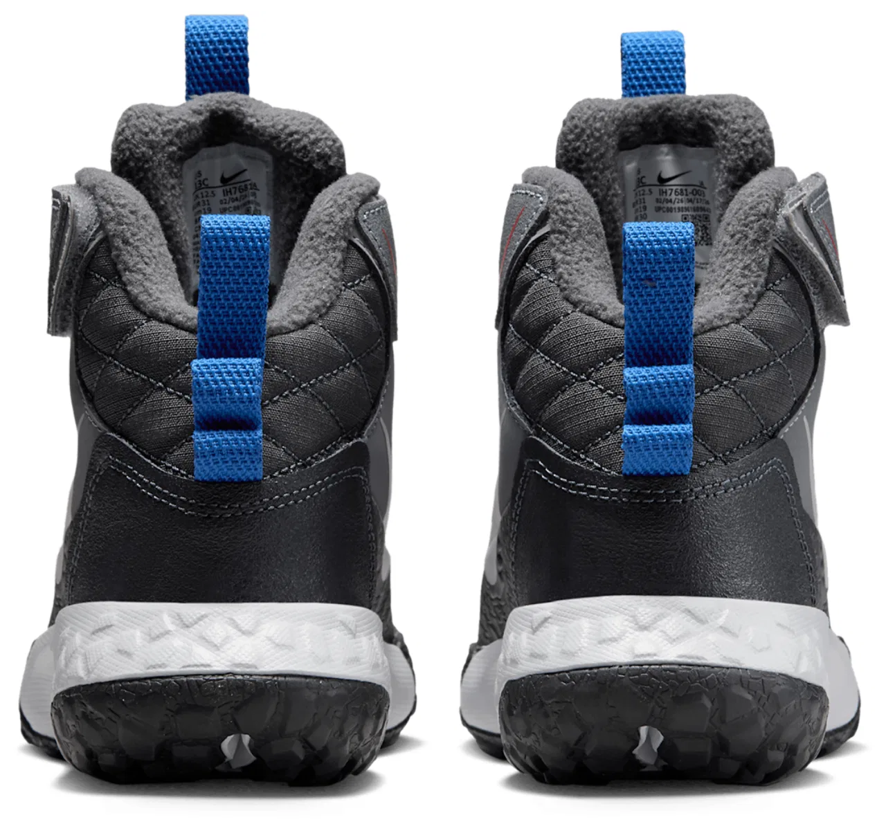 Детские ботинки для мальчиков с флисовой подкладкой Nike Terrascout, Anthracite Cool Grey Pure Platinum — фото 3