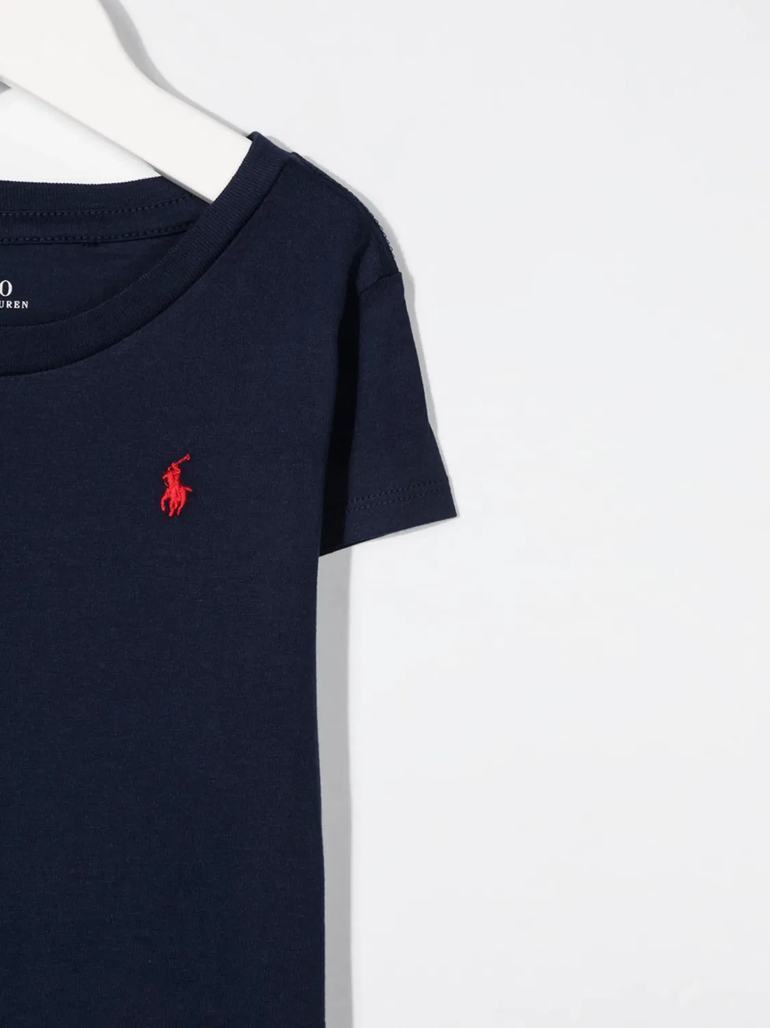 Polo Ralph Lauren Футболка хлопковая с вышитым логотипом, синий — фото 2
