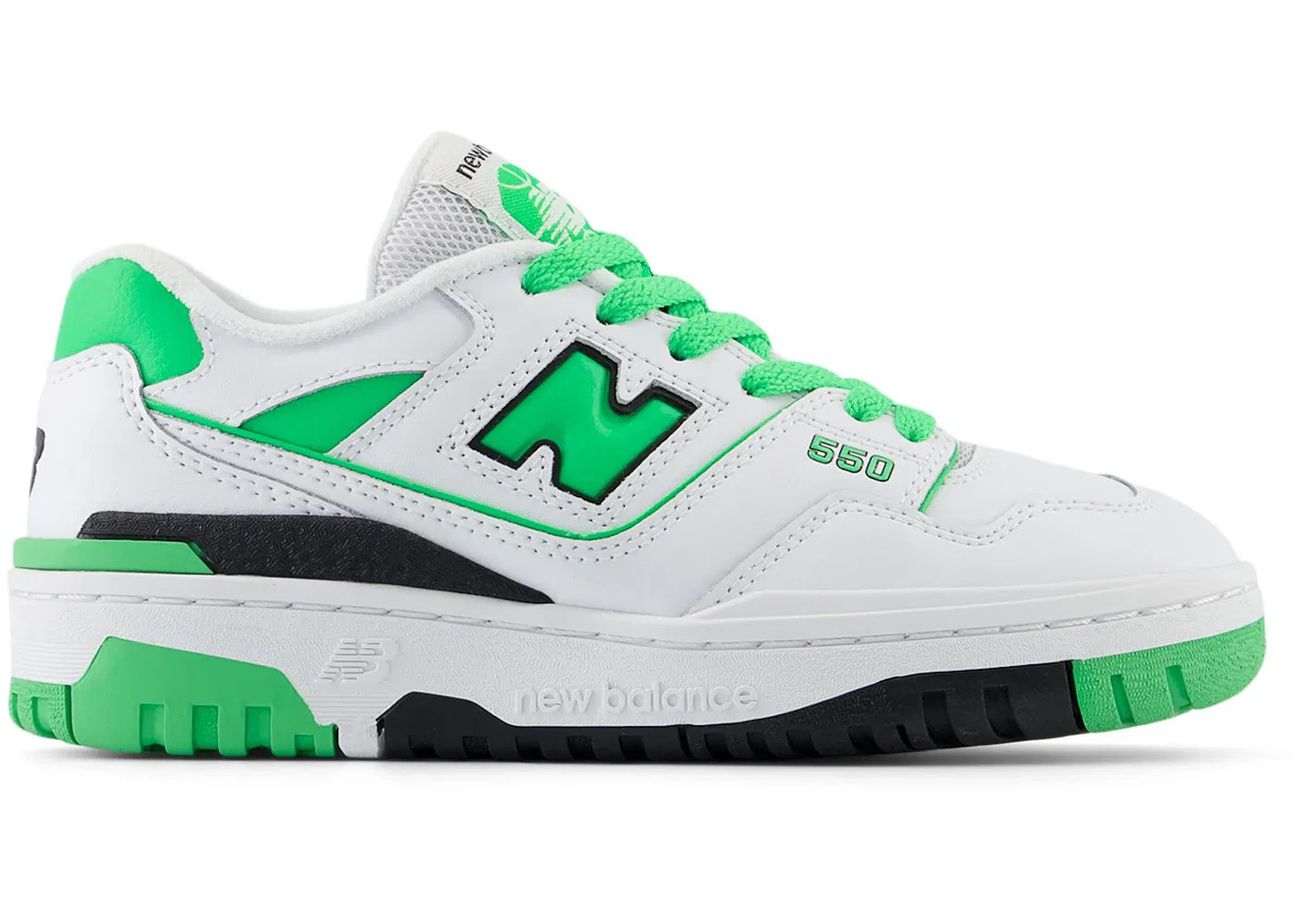 Детские кроссовки Lifestyle New Balance 550, White/Green Apple