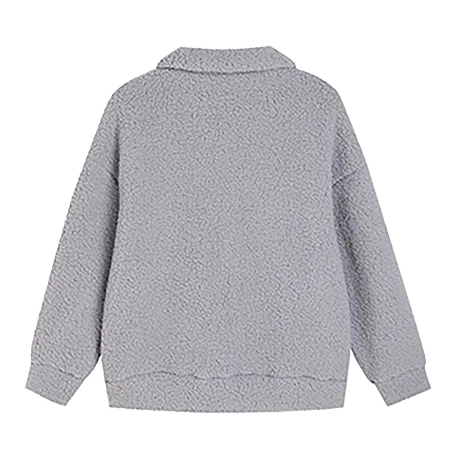 Женский кардиган с длинным рукавом на молнии, Grigio — фото 4