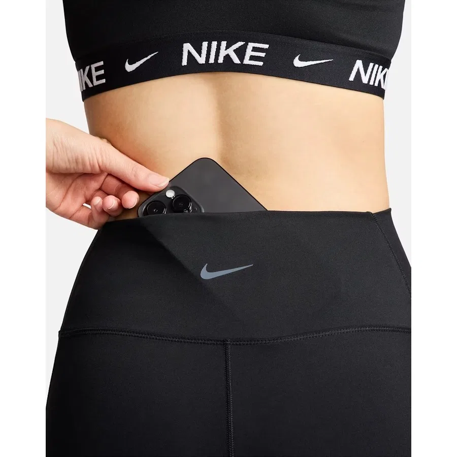 Леггинсы с высоким поясом и карманами Nike One, Черный — фото 3
