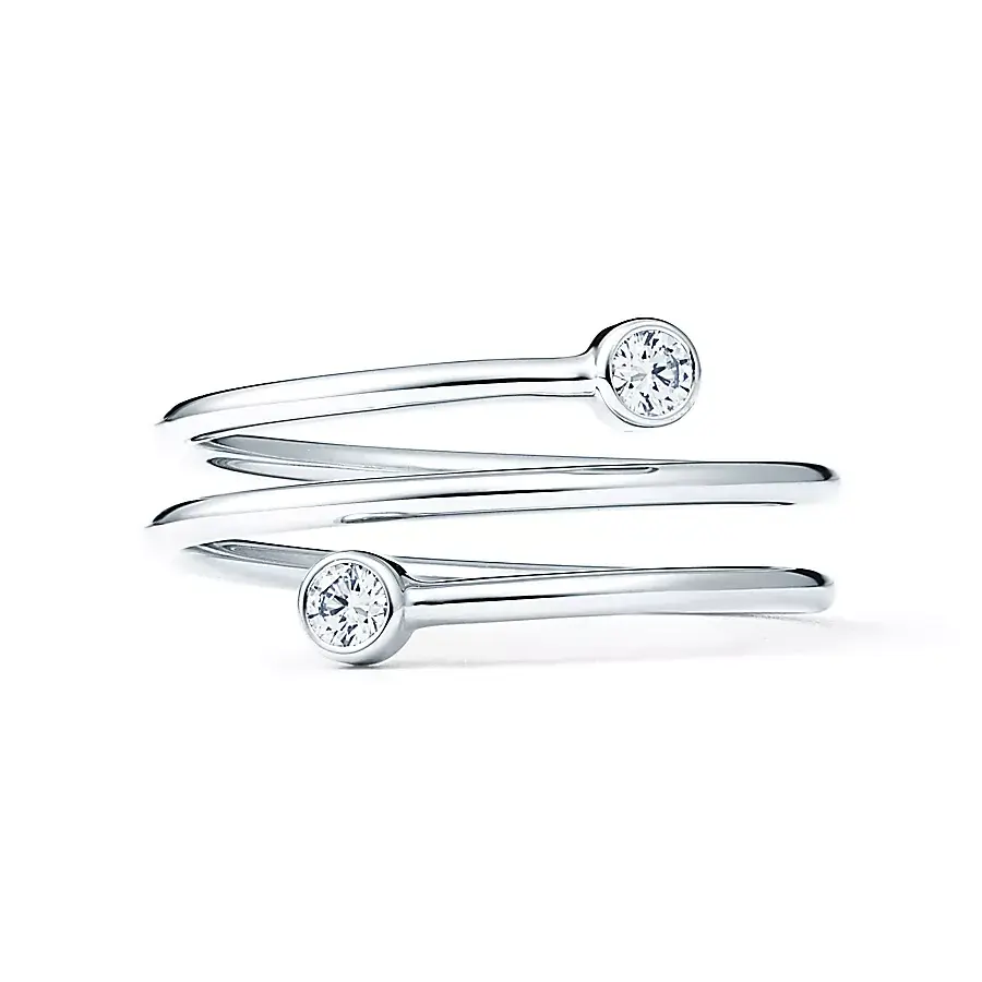 

Кольцо Tiffany & Co. x Elsa Peretti Diamond Hoop, платина