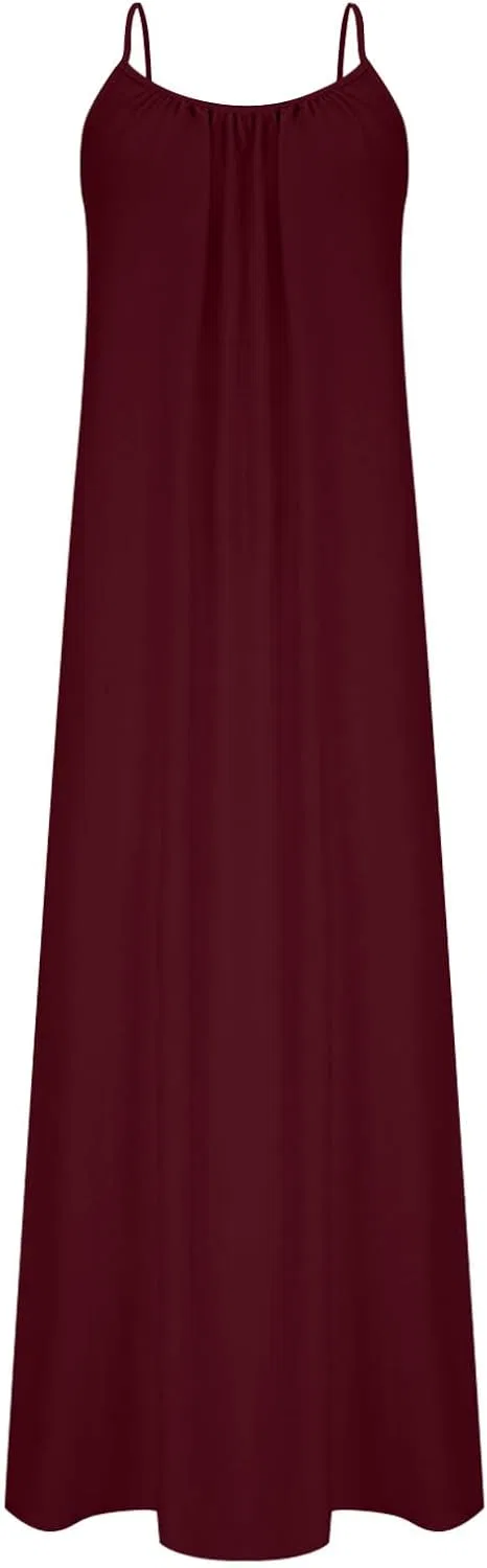 Женское летнее платье на бретелях с открытой спиной, Black/Wine — фото 4