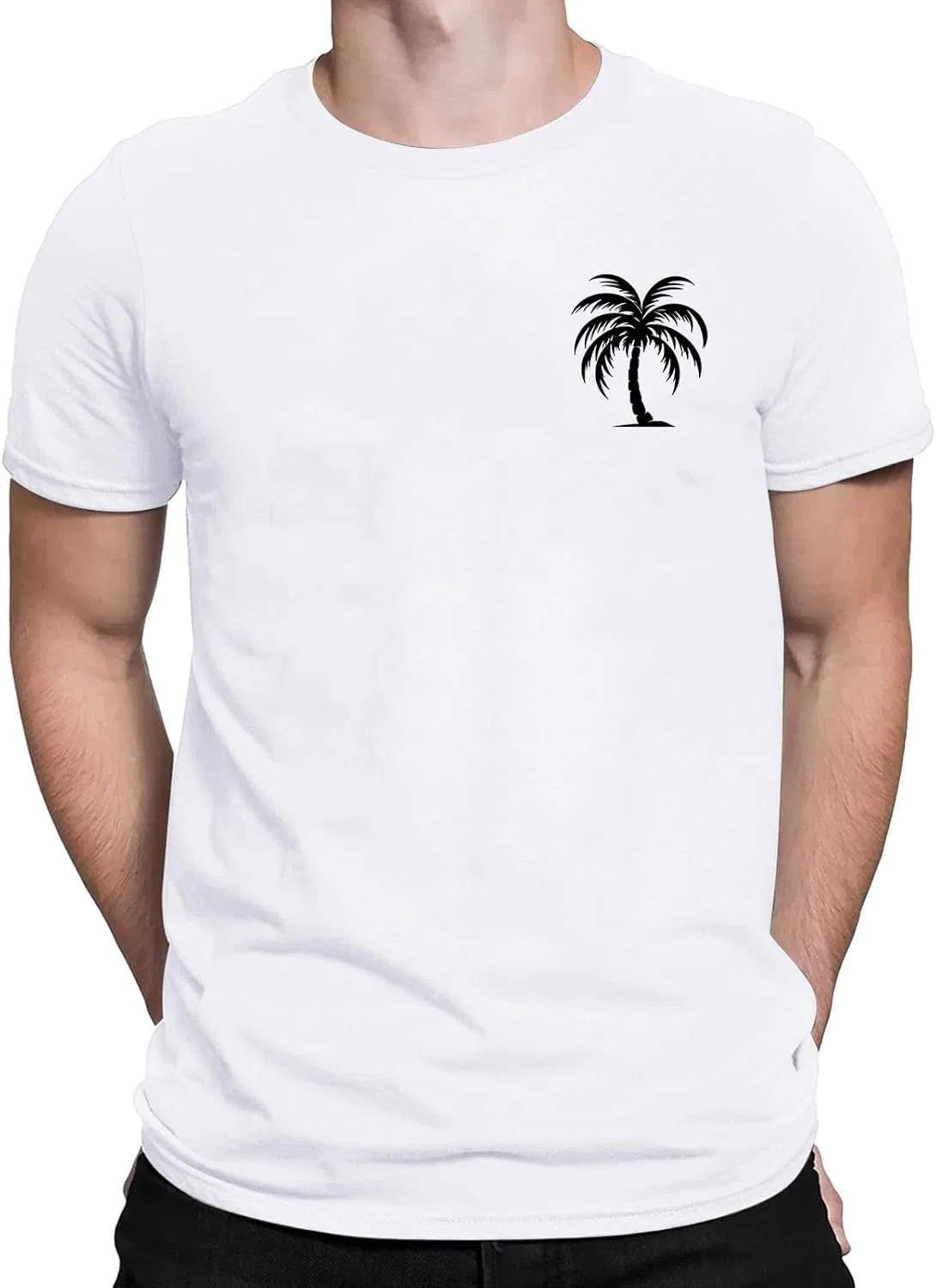 Мужская футболка с пальмой Relaxed Fit, White