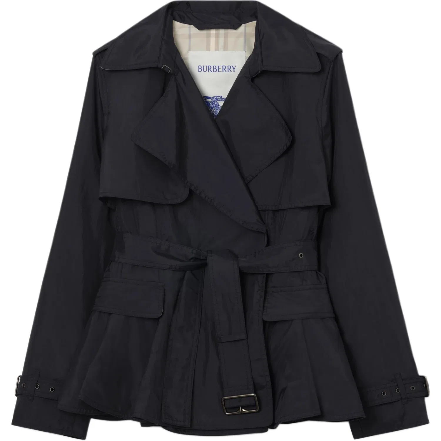 Женский тренчкот с поясом Burberry, Marine Blue