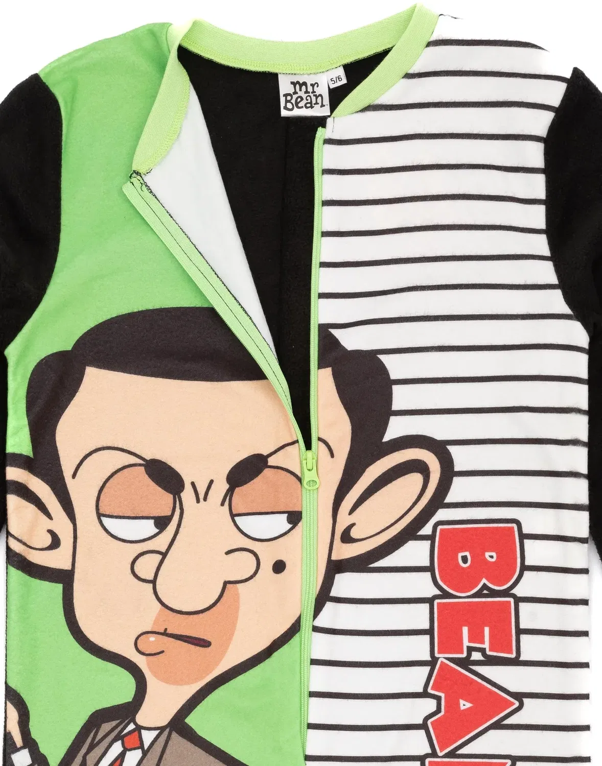 Детский боди-комбинезон с принтом Mr Bean, Green — фото 2
