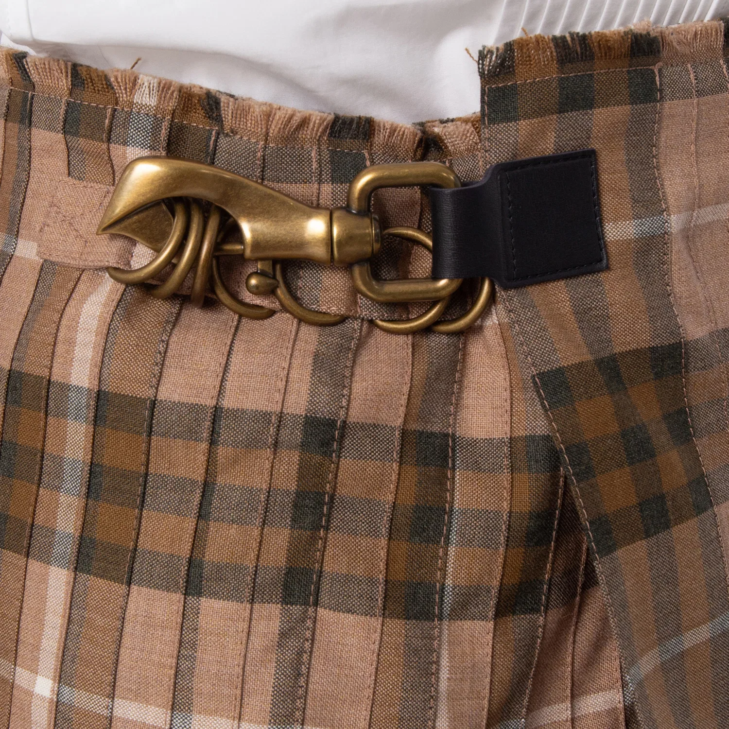 Юбка-килт макси из шерстяной смеси Check Wool-Blend Maxi Kilt Burberry, Camp Ip Check — фото 3