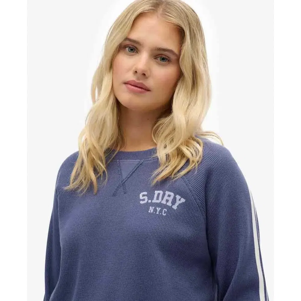 Футболка с длинным рукавом Athletic Essential Graphic Superdry, синий — фото 4