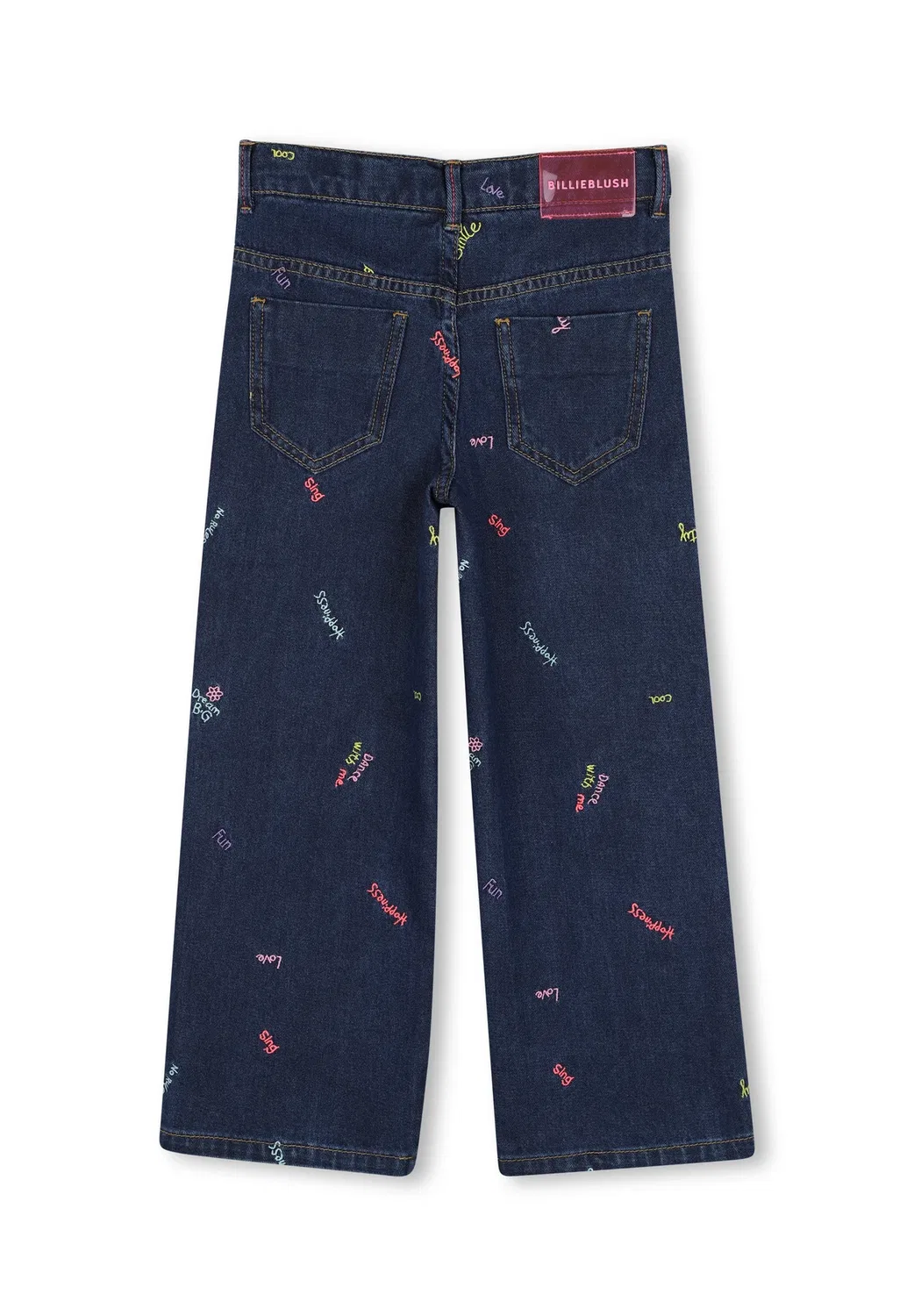 Джинсовые брюки для девочки - джинсы свободного кроя Billieblush, Denim Blue — фото 2