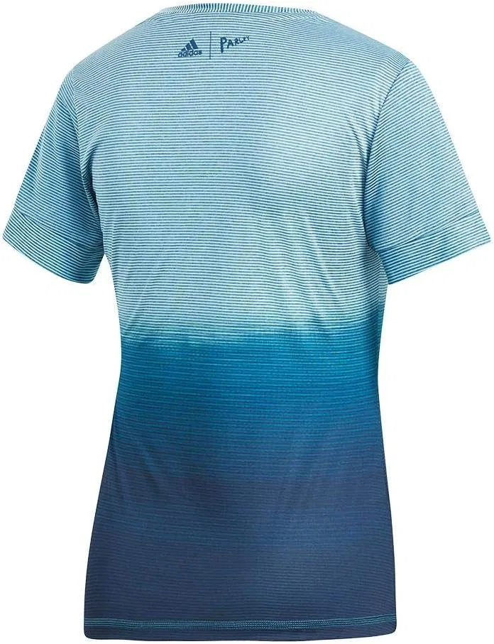 Футболка adidas Parley, женская, Blue Spirit/Legend Ink — фото 2