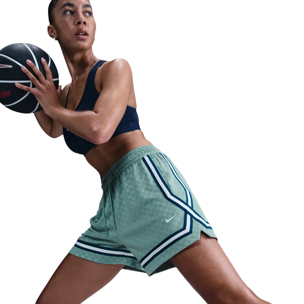 Женские шорты Nike Dri-FIT Crossover, Cannon/Blue Force/White — фото 3