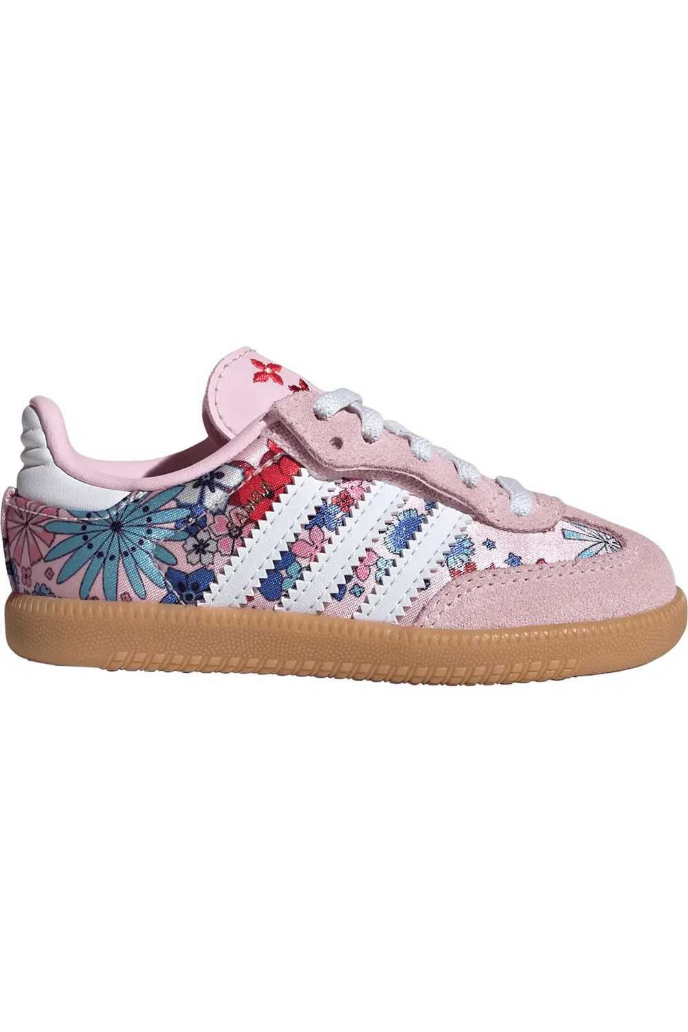 Кроссовки детские футбольные Samba OG adidas, Clear Pink/White/Gum — фото 3