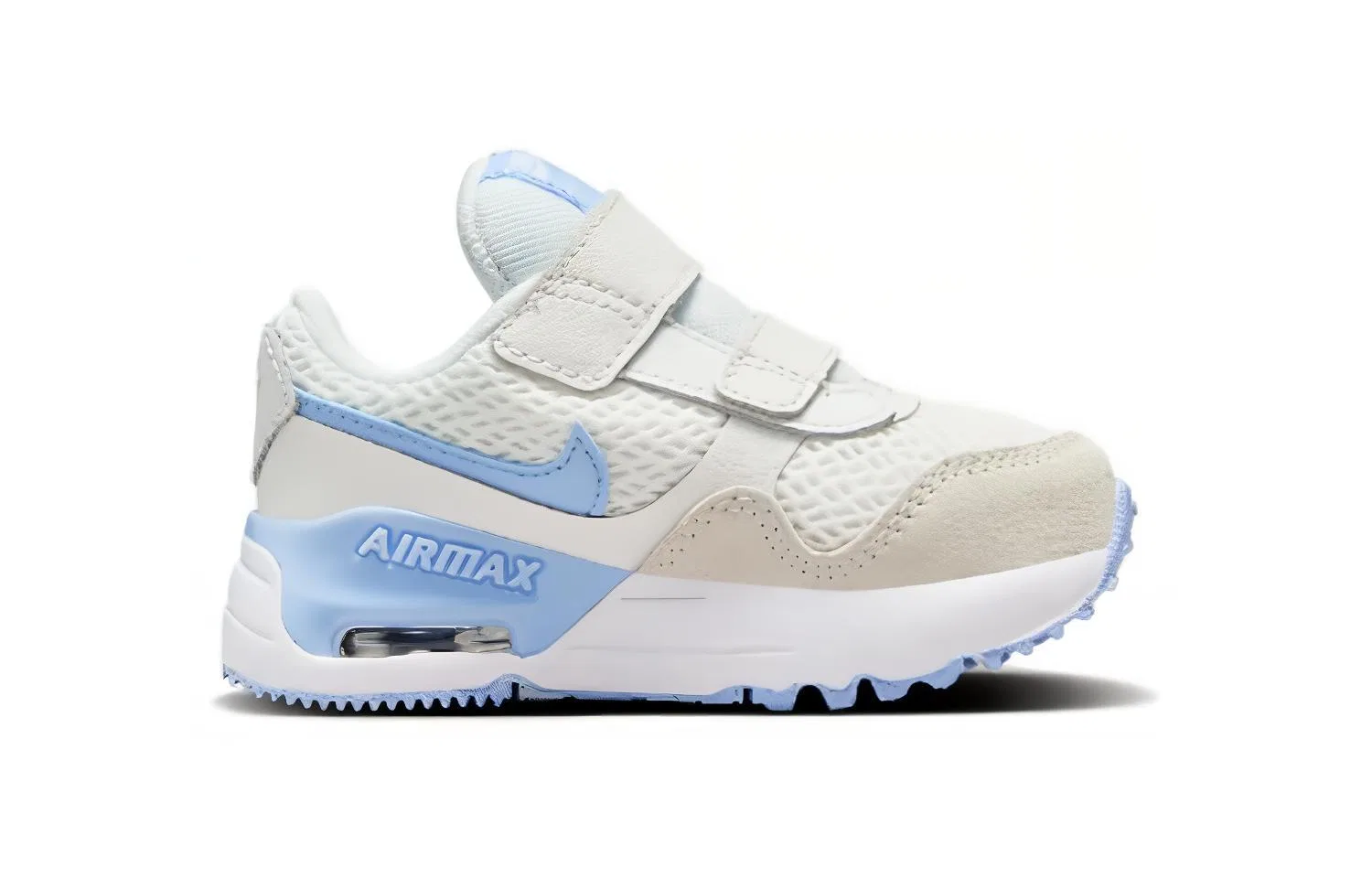 Детские кроссовки для мальчиков с низким верхом Nike Air Max SYSTM, Бело-Голубой — фото 3