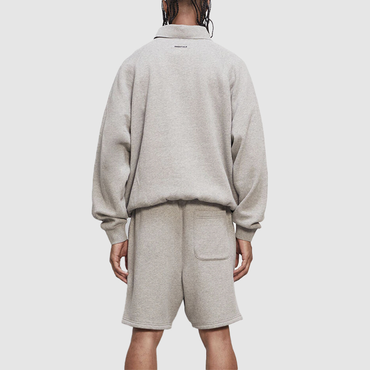 Футболка с аппликацией логотипом Fear Of God Essentials, овсяный — фото 4