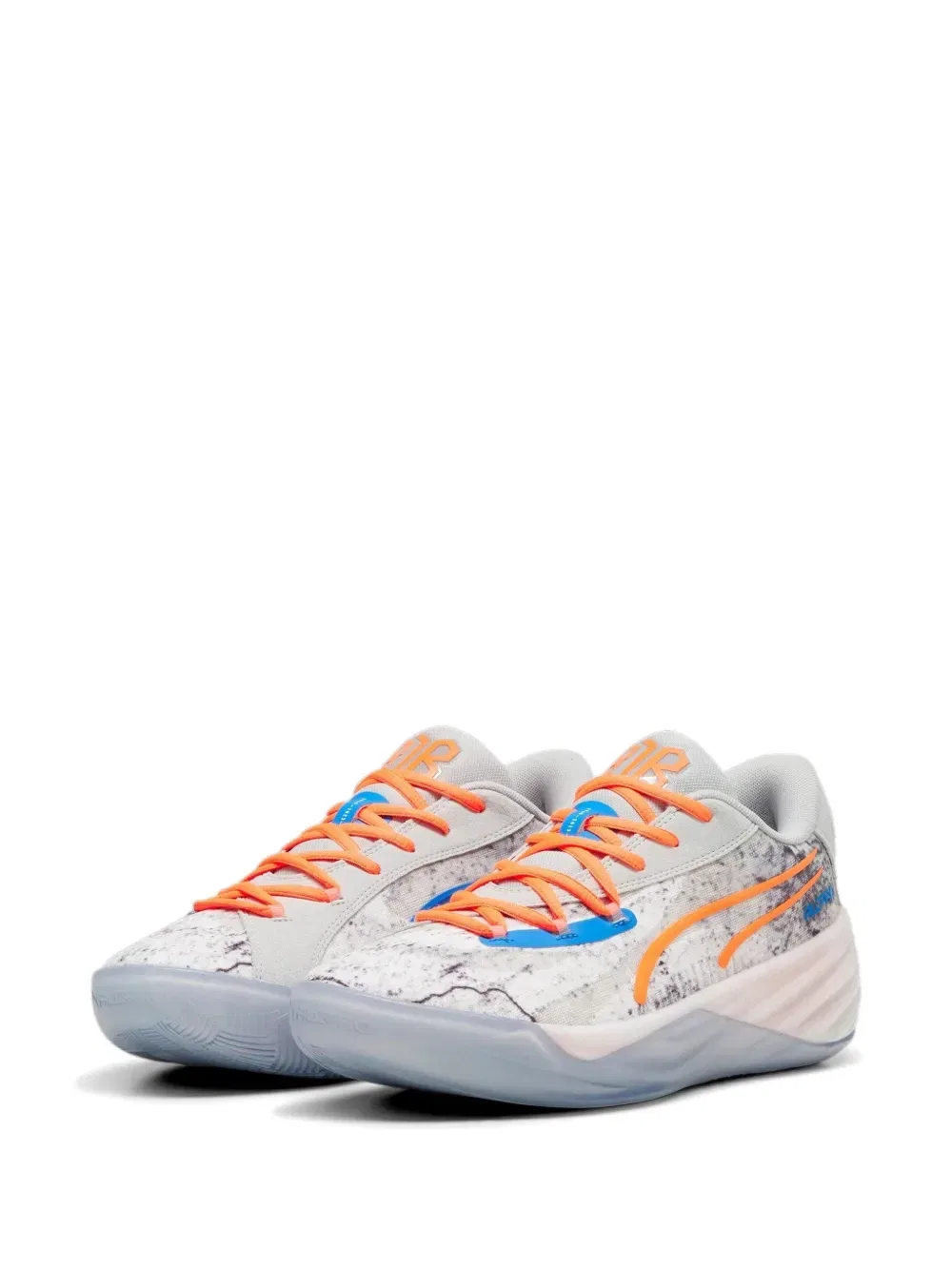 Кроссовки All-pro Nitro Light Grey/Ultra Orange из коллаборации с RJ Barrett Puma, нейтральный — фото 2