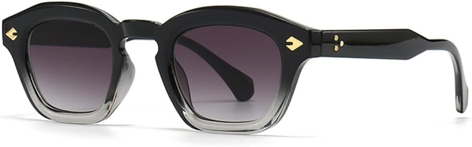 

Ретро маленькие круглые солнцезащитные очки для женщин с заклепками, панк-стиль, градиентные очки, защита от УФ-излучения UV400, светло-зеленые солнцезащитные очки для мужчин VFDHN, 6