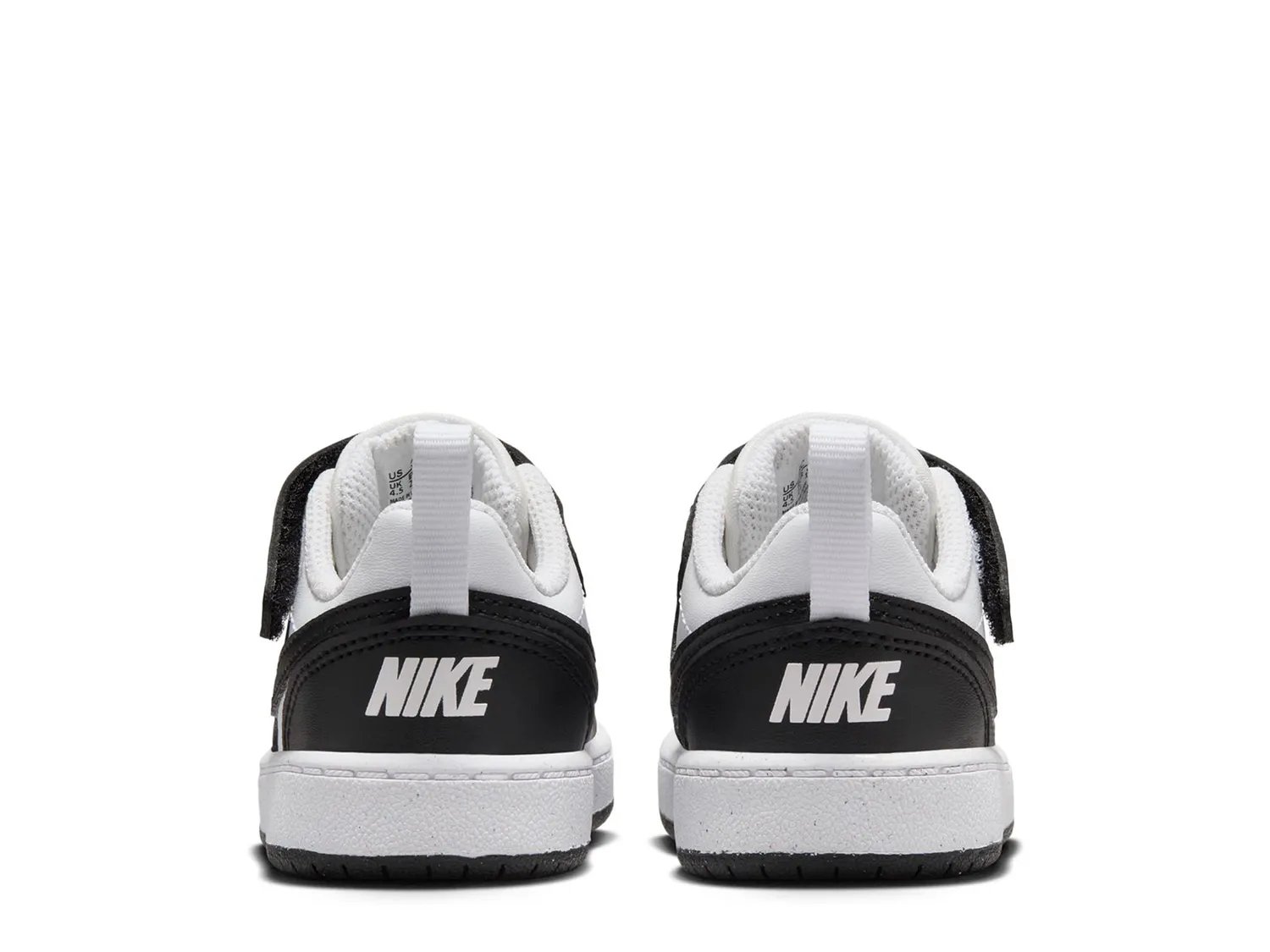 Кроссовки Nike Court Borough Low Recraft Sneaker - Kids', белый/черный — фото 2
