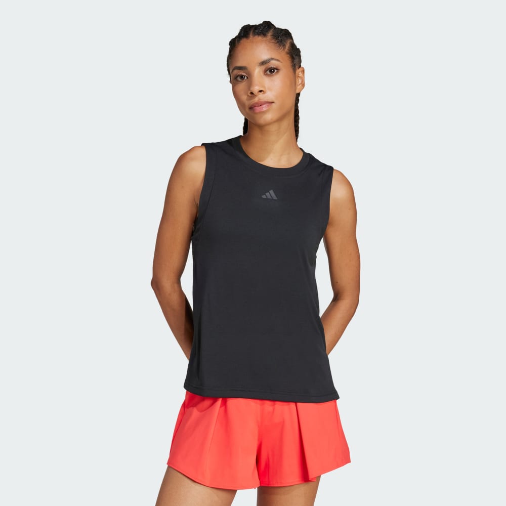 

Спортивный топ Adidas Tennis Climacool+ Match Tank Top, черный