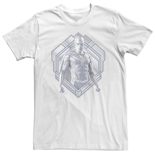 

Футболка Big & Tall Wandavision The Vision White Appearance Geometric Marvel