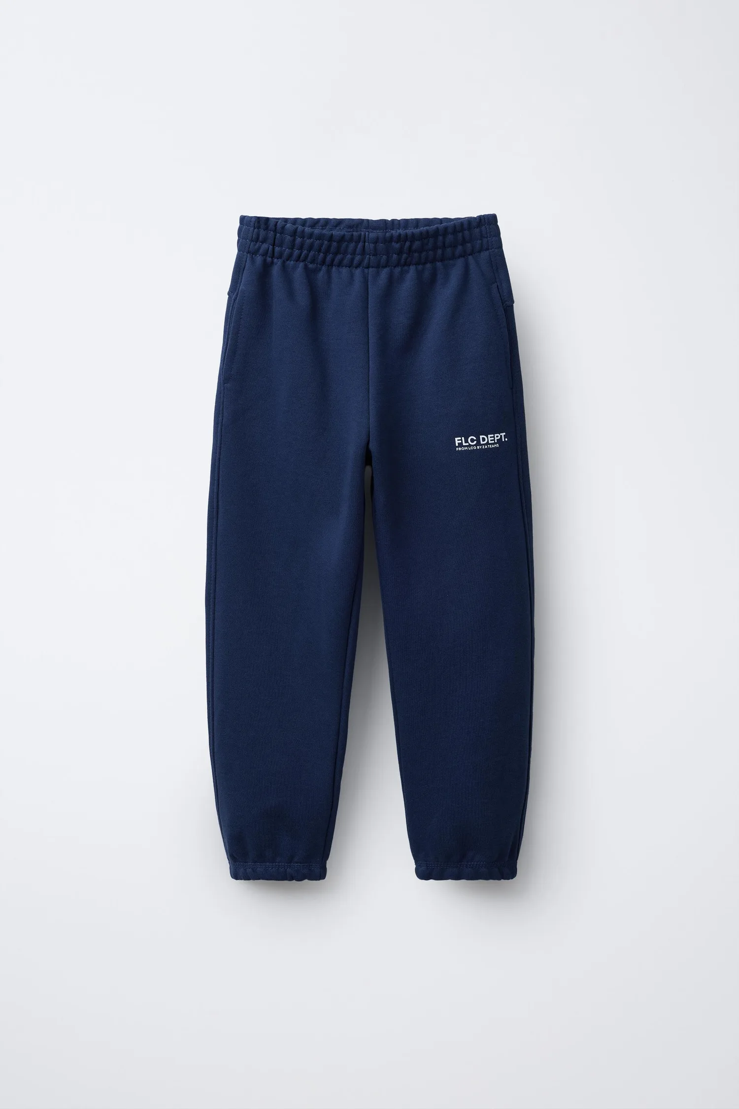 Спортивные штаны с текстовым принтом Zara, синий