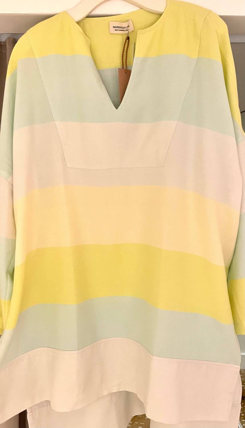 

Длинный кафтан с V-образным вырезом и рукавами в нежно-аквамариновом цвете Bit Tender Marrakshi Life, Aqua Bit Tender