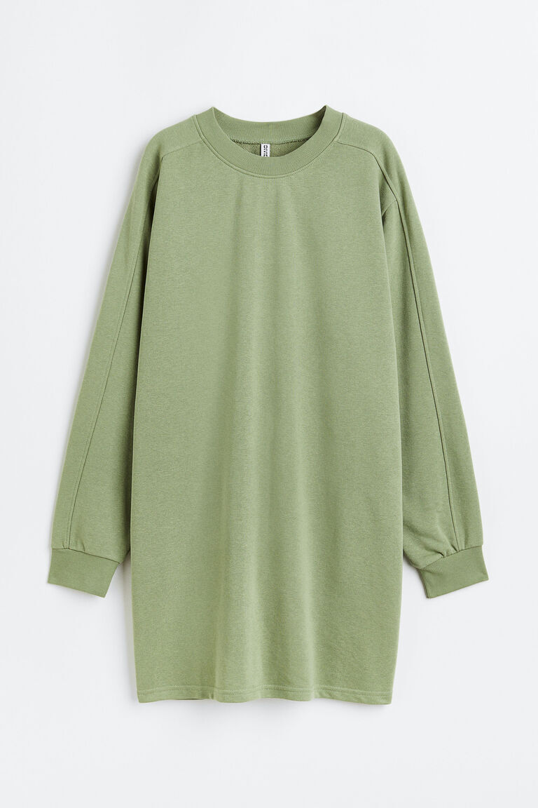 

Платье-толстовка H&M, зеленый