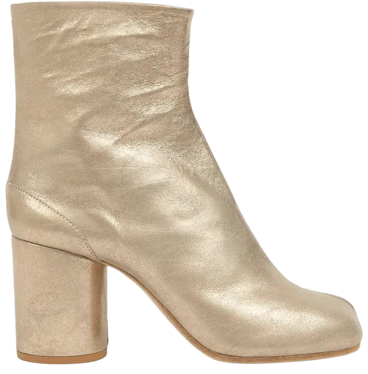 Ботильоны Maison Margiela Wmns Tabi, кремово-золотые