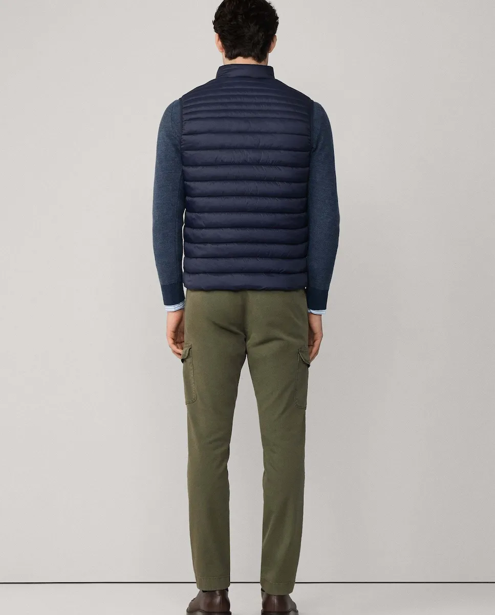 

Мужской ультралегкий жилет Hackett, темно-синий