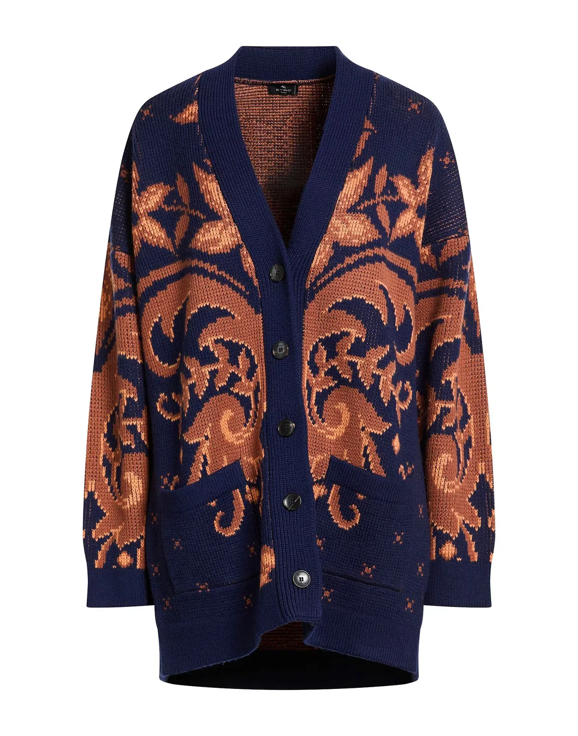 Кардиган с цветочным принтом ETRO Navy