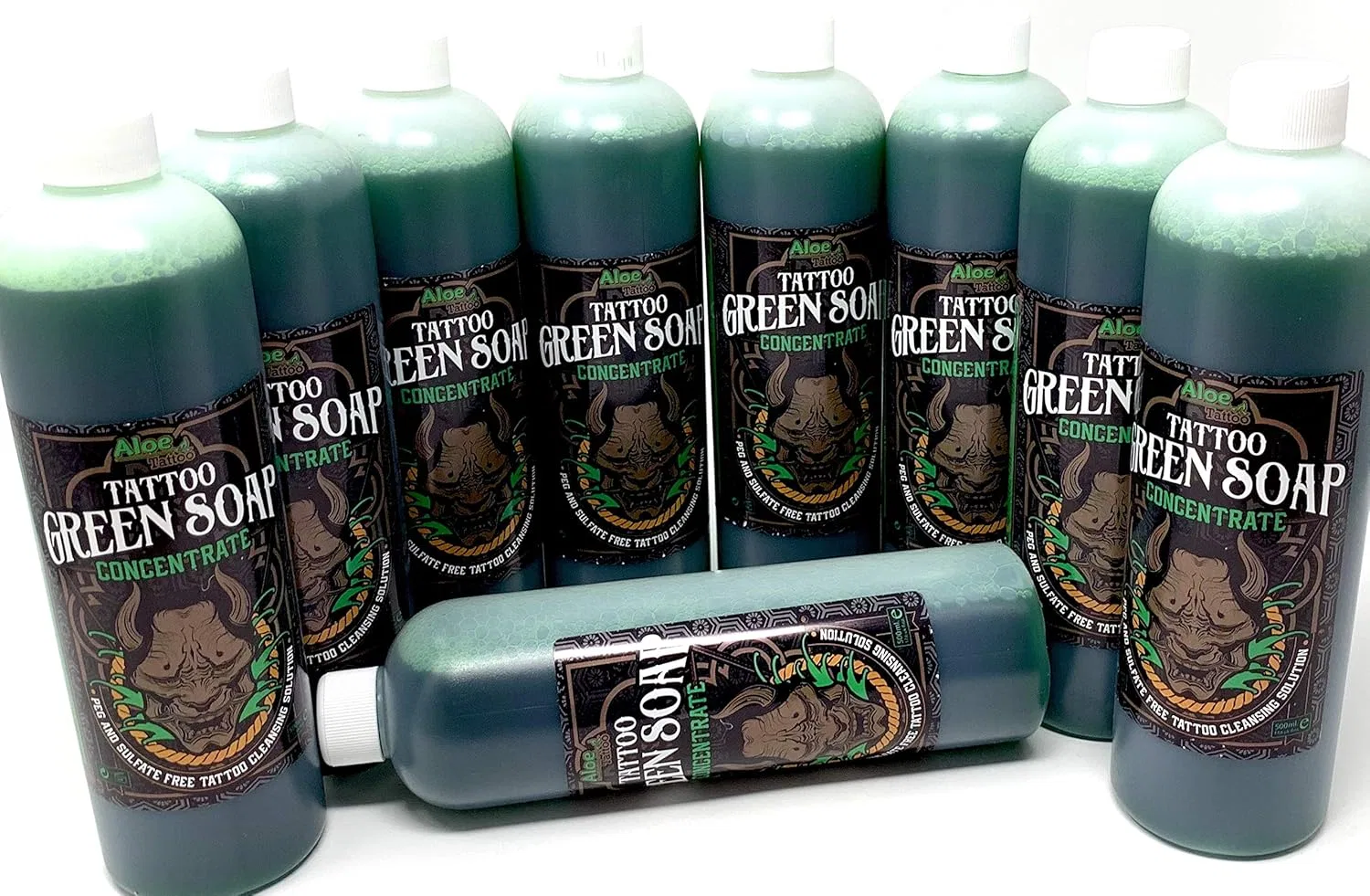 Концентрат зеленого мыла INKgrafiX Aloe Green Soap, 0.5 л Tattoo [Inkgrafix] Piercing — фото 3