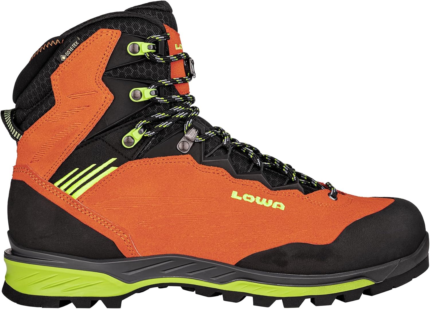 

Мужские ботинки LOWA Cadin II GTX Mid из замши и текстиля, Flame Lime