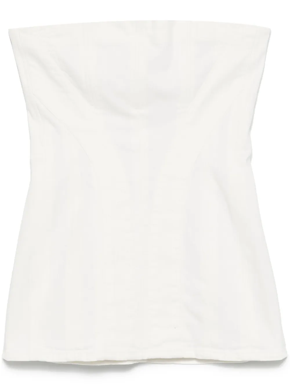 

Джинсовый топ мини без бретелей Mônot, белый