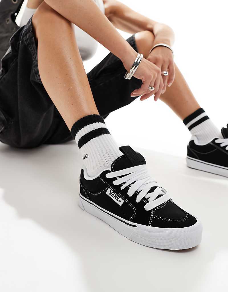 

Vans - Chukka Push - Черно-белые кроссовки на толстой подошве, Черный, Vans - Chukka Push - Черно-белые кроссовки на толстой подошве
