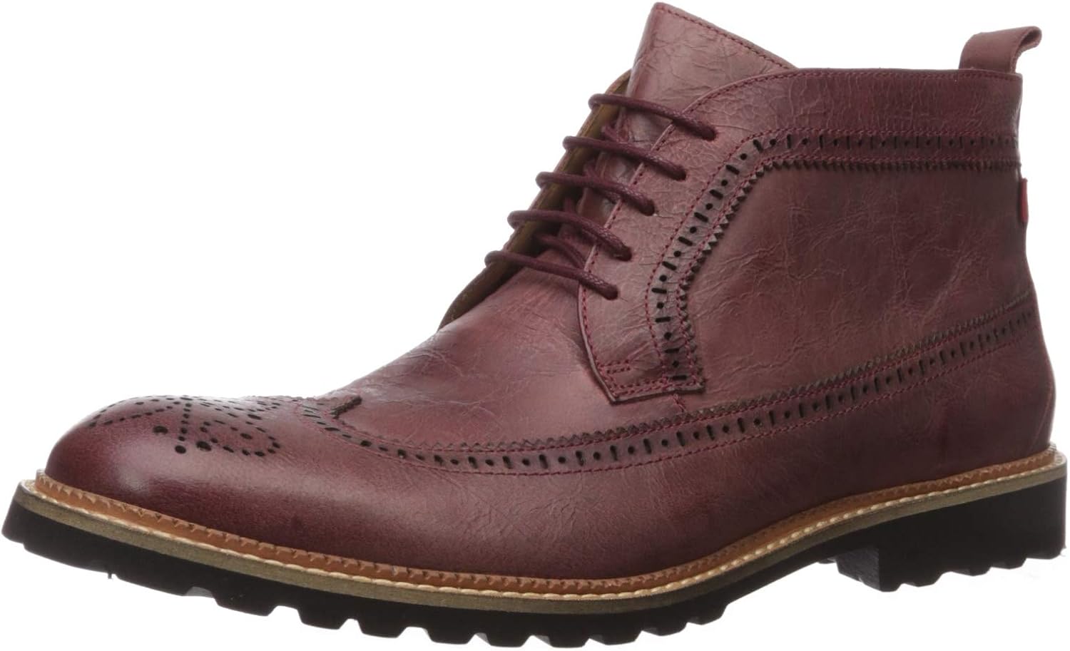 

Мужские кожаные легкие ботинки до щиколотки Marc Joseph New York с крыльями-деталями, Rubi Washed Nappa