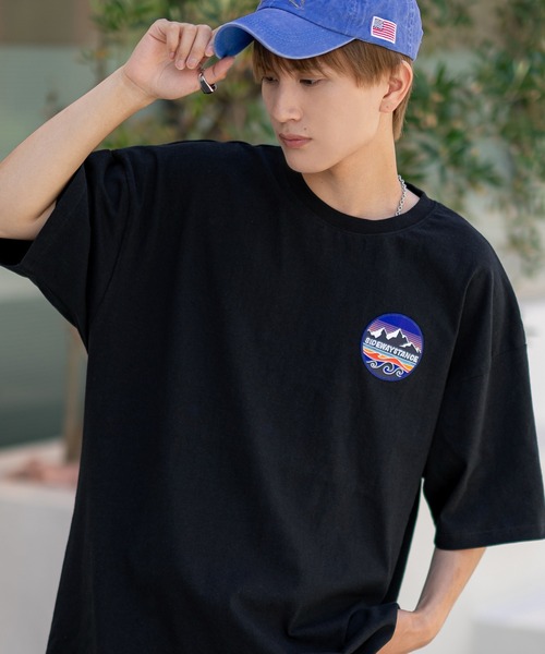 

Футболка с коротким рукавом, графический принт SIDEWAY STANCE, черный