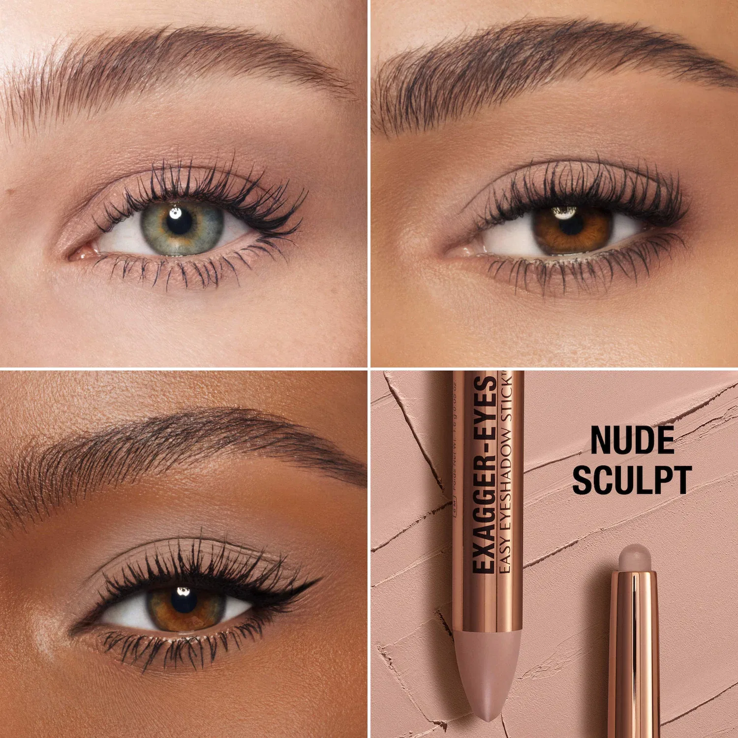 Тени для век водостойкие 1,6 г с эффектом скульптурирования Charlotte Tilbury, Nude Sculpt — фото 2