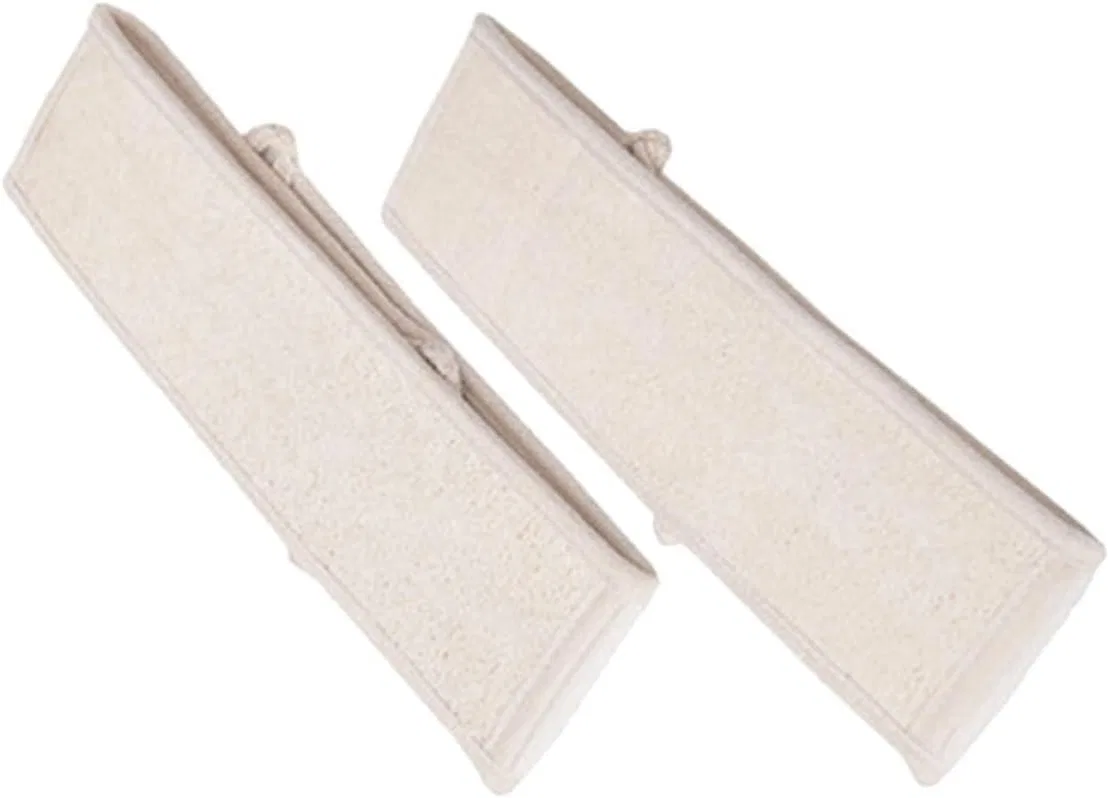 Мочалка для спины люфа, TOVINANNA, 2 шт, 70x8.5x0.5 см, Beige